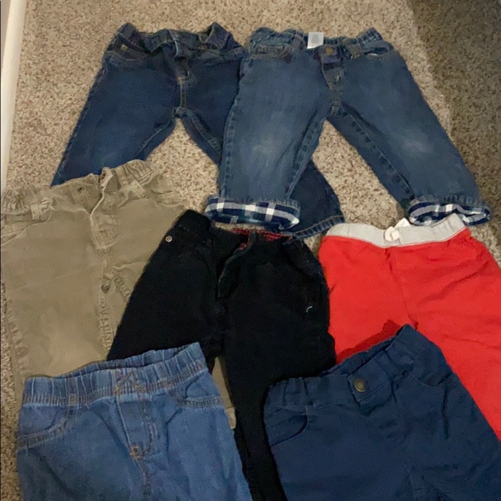 Lot of boys pants for winter! 24 months and 2T
